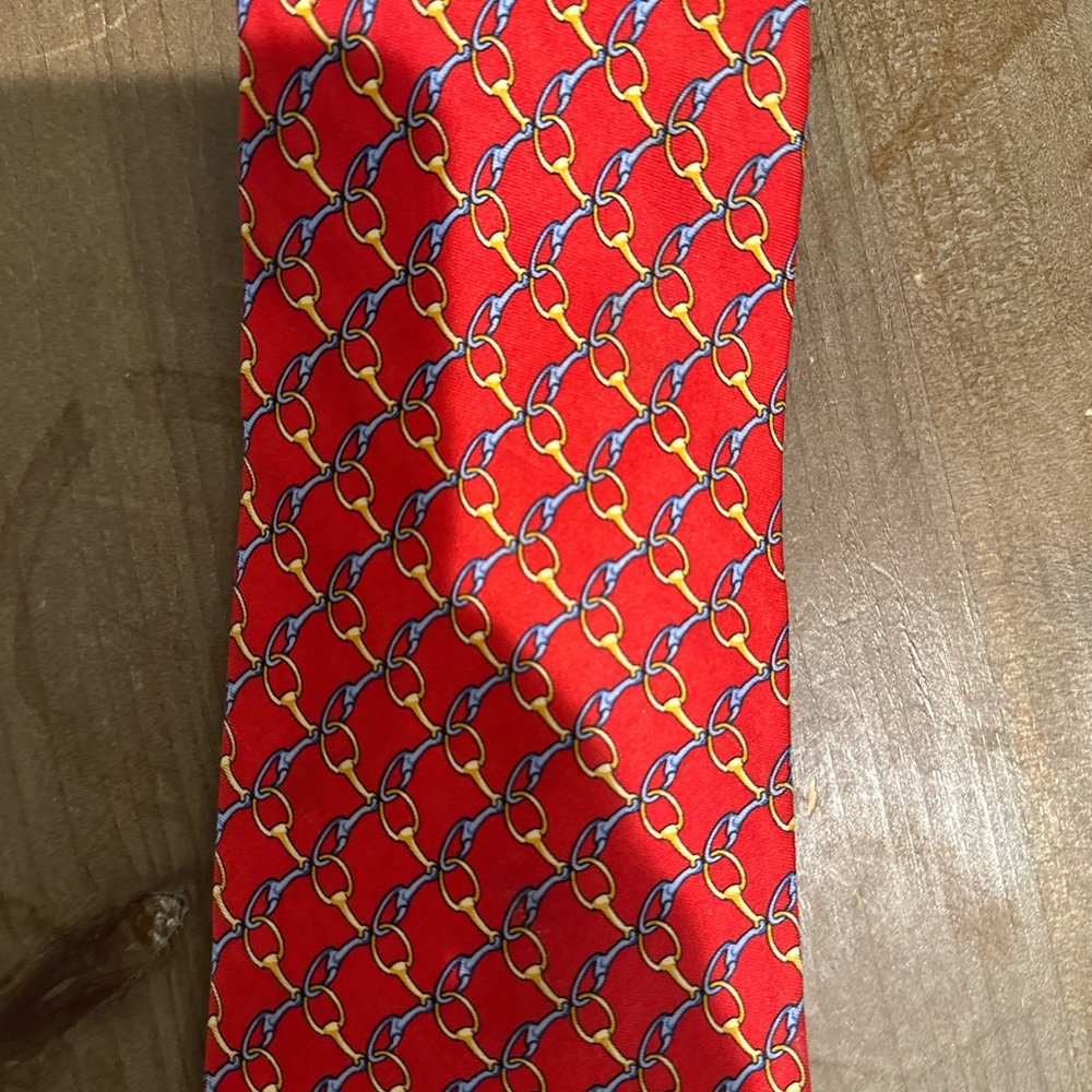 Brooks Brothers Red Geometric Men's Silk Tie